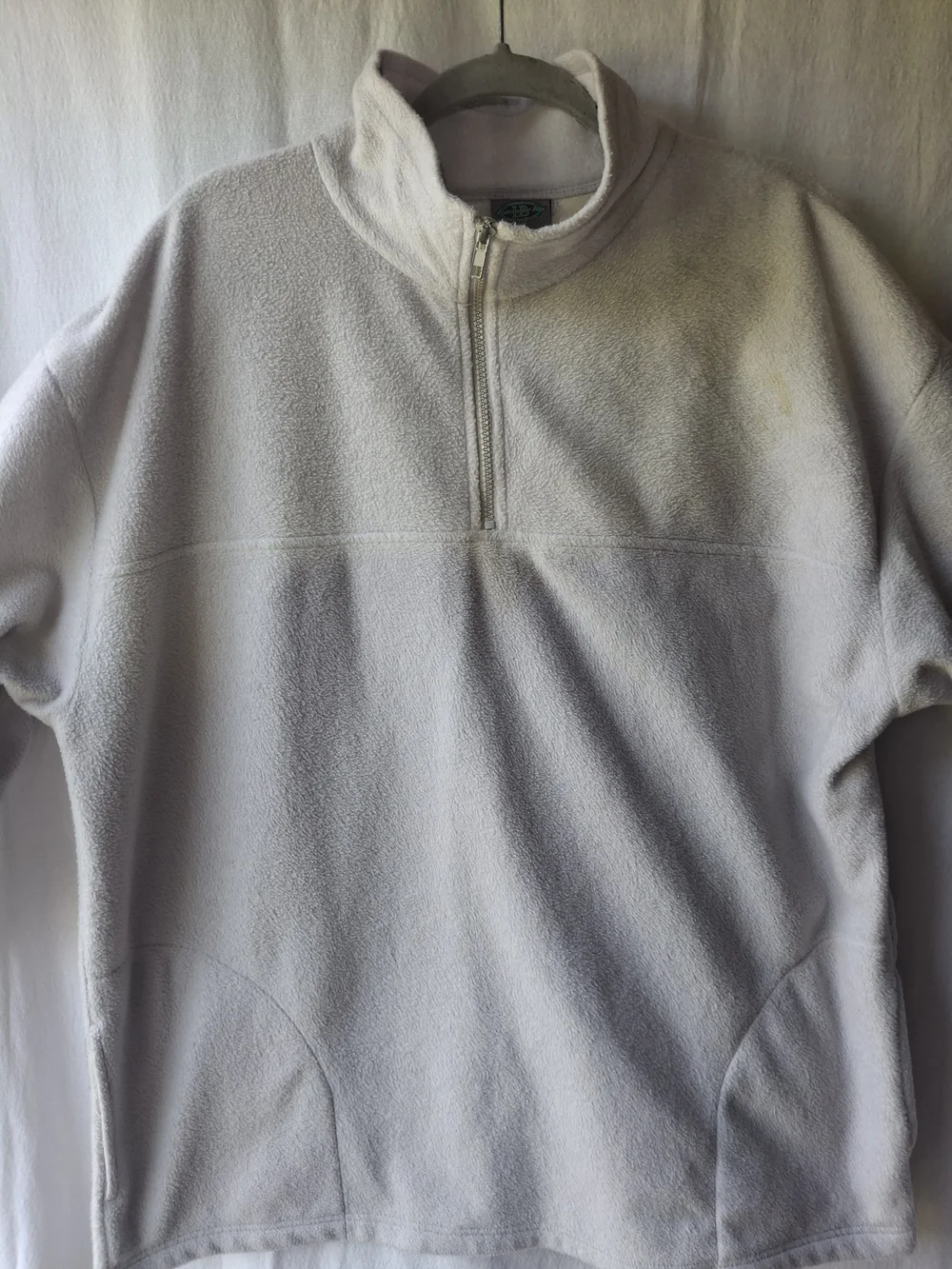 Men's Half-Zip Fleece Pullover - Light Gray